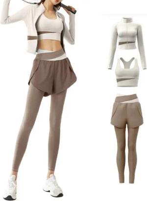 Blusmart Yogatop Damen Yoga Fitness Sportbekleidungsset