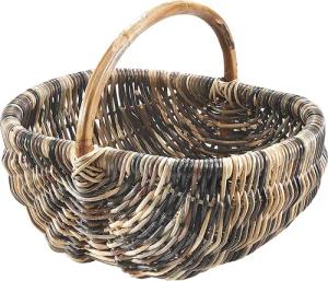 Kobolo Einkaufskorb Rattankorb Henkelkorb in multicolor