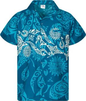 King Kameha Hawaiihemd Maori Chest Funky