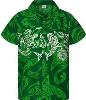 King Kameha Hawaiihemd Maori Chest Funky