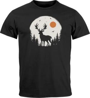 Neverless Print-Shirt Herren T-Shirt Frontprint Hirsch