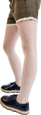 Aurellie Strumpfhose Charmante Kinderstrumpfhose mit Tupfenmuster