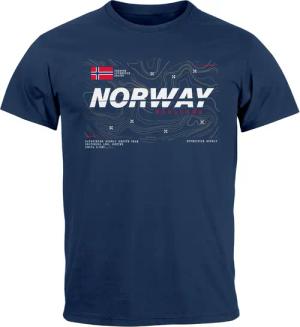 Neverless Print-Shirt Herren T-Shirt Norwegen Printshirt