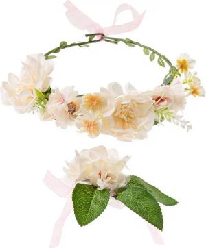 axy Diadem Haarkranz Blumen Blumenkranz Damen