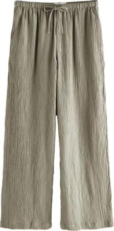 Next Palazzohose Strukturierte Hose mit weitem