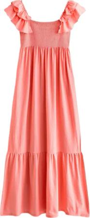 Next Midikleid Midikleid mit Rüschenärmel aus