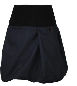 dunkle design Jeansrock Ballonrock 51cm Uni