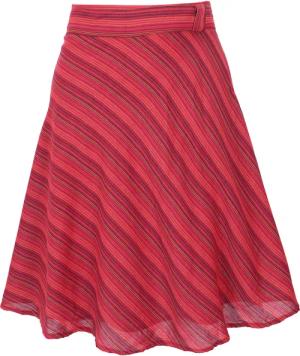 Guru-Shop Minirock Leichter gestreifter Wickelrock, Boho..