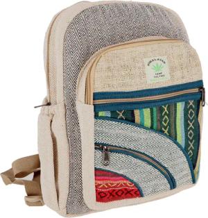 Guru-Shop Freizeitrucksack Bunter Ethno Hanf Rucksack