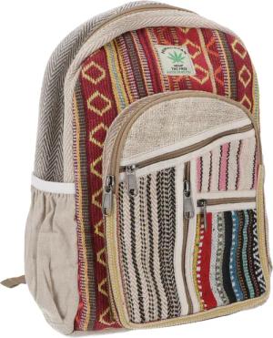 Guru-Shop Freizeitrucksack Bunter Ethno Hanf Rucksack