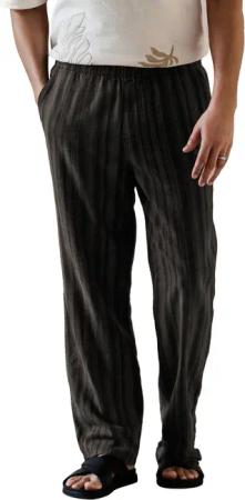 Next Leinenhose Gestreifte Hose aus Baumwolle