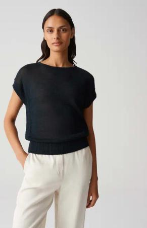 OPUS Strickpullover PAJULA Regular aus Leinen
