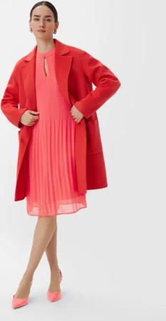 Comma Minikleid Chiffon-Kleid mit Plisseefalten