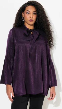 Ulla Popken Druckbluse Schluppenbluse A-Linie V-Ausschnitt