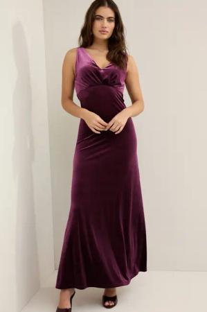 Next Samtkleid Maxikleid aus Samt mit