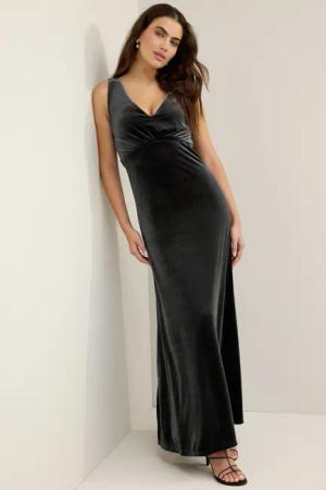 Next Samtkleid Maxikleid aus Samt mit