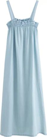 Next Strandkleid Maxi-Sommerkleid aus Lyocell, Kurzgröße