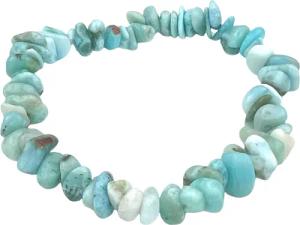Steinfixx® Armband Larimar Splitterarmband - Dominikanische