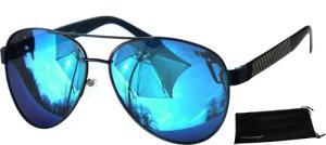 Rennec Sonnenbrille (Große Pilotenbrille Markenbrille mit