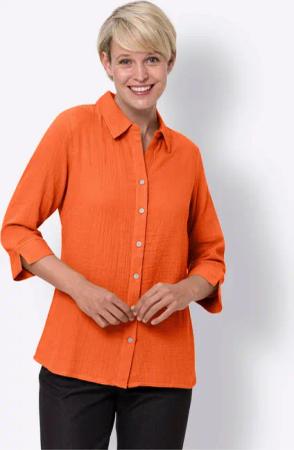 Sieh an! Klassische Bluse Baumwollbluse