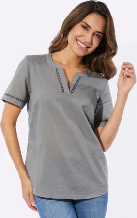 Sieh an! Klassische Bluse Schlupfbluse