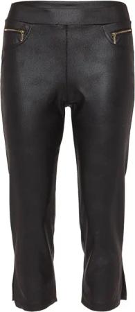MONACO blue Lederimitathose Caprihose Körpernah in