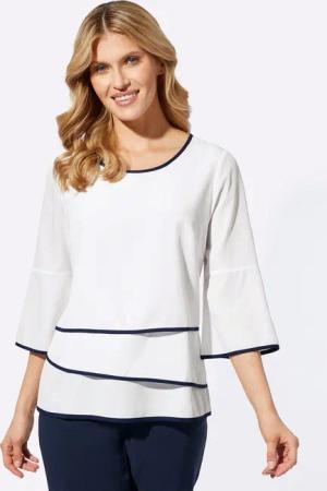 Sieh an! Klassische Bluse Schlupfbluse