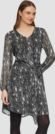 s.Oliver Maxikleid Chiffon-Kleid mit Eingrifftaschen und