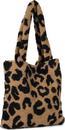 styleBREAKER Schultertasche Teddyfell Beuteltasche Leo (1-tlg)