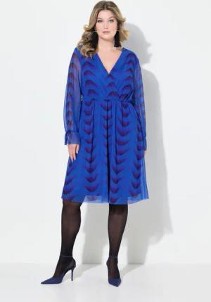 MIAMODA Jerseykleid Kleid A-Linie Mesh mit