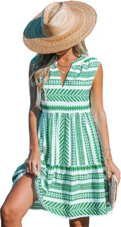 Cupshe Minikleid Geometrisches Minikleid Gestreifter Druck