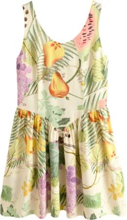 Next Minikleid Ärmelloses, tailliertes Minikleid, U-Ausschnitt