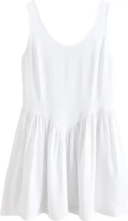 Next Minikleid Ärmelloses, tailliertes Minikleid, U-Ausschnitt