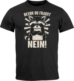 MoonWorks Print-Shirt Herren T-Shirt Bevor Du