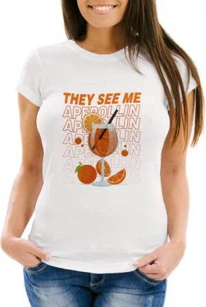 MoonWorks Print-Shirt Damen T-Shirt Shirt Alkohol