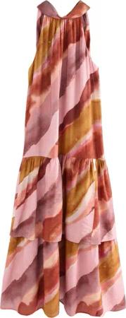 Next Maxikleid Maxi-Lagenkleid mit Neckholder und