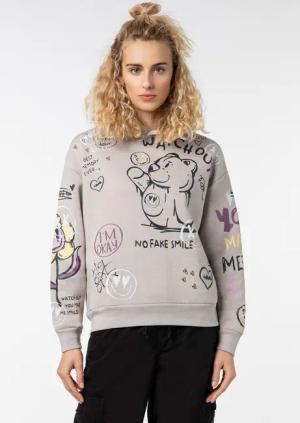 SUBLEVEL Kapuzenpullover Damen Hoodie Kapuzenpullover mit