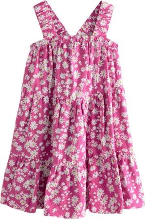 Next Jerseykleid Gerafftes Träger-Sonnenkleid aus 100 %