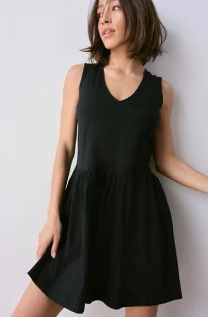 Next Minikleid Minikleid mit V-Ausschnitt aus