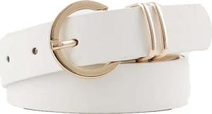 Coonoor Taillengürtel Ledergürtel für Damen goldene