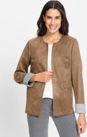 Witt Blusenblazer Lederimitat-Blazer