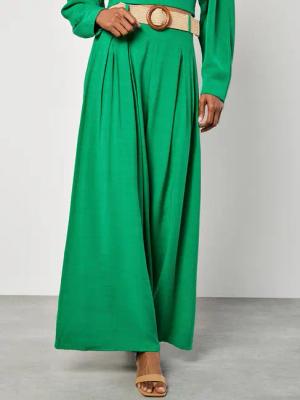 Apricot Stoffhose Palazzo-Hose, (mit Gürtel) mit