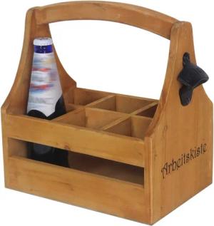 HTI-Line Flaschenkorb Flaschenträger Biercaddy, für 6