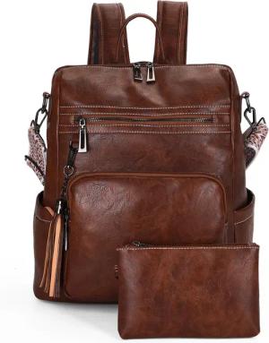 MODFU Rucksack Laptoprucksack Schulrucksack Lederrucksack Reiserucksack