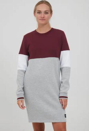 OXMO Sweatkleid OXSweat Sweatkleid in Colourblock-Optik