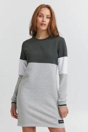 OXMO Sweatkleid OXSweat Sweatkleid in Colourblock-Optik