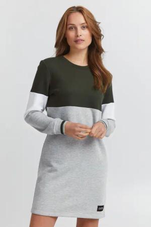 OXMO Sweatkleid OXSweat Sweatkleid in Colourblock-Optik