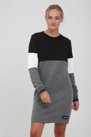 OXMO Sweatkleid OXSweat Sweatkleid in Colourblock-Optik