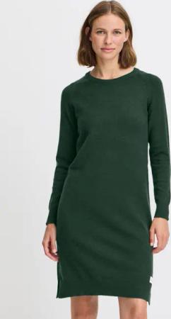 OXMO Strickkleid OXMareen Feinstrickkleid mit Rundhalsausschnitt