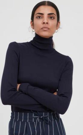 Ichi Rollkragenpullover IHMAFA Leichter Rollkragenpullover mit